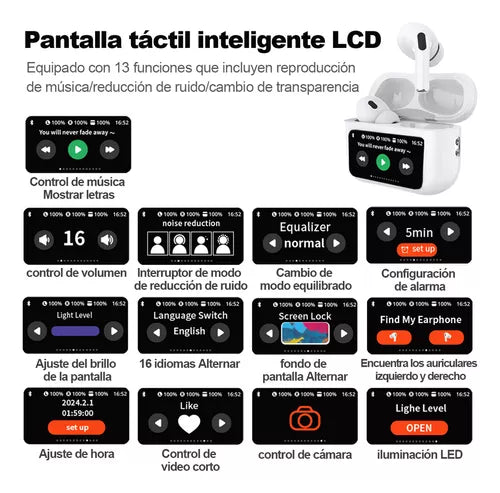 AURICULARES BLUETOOTH CON PANTALLA